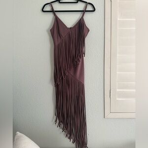 Purple fringe dress